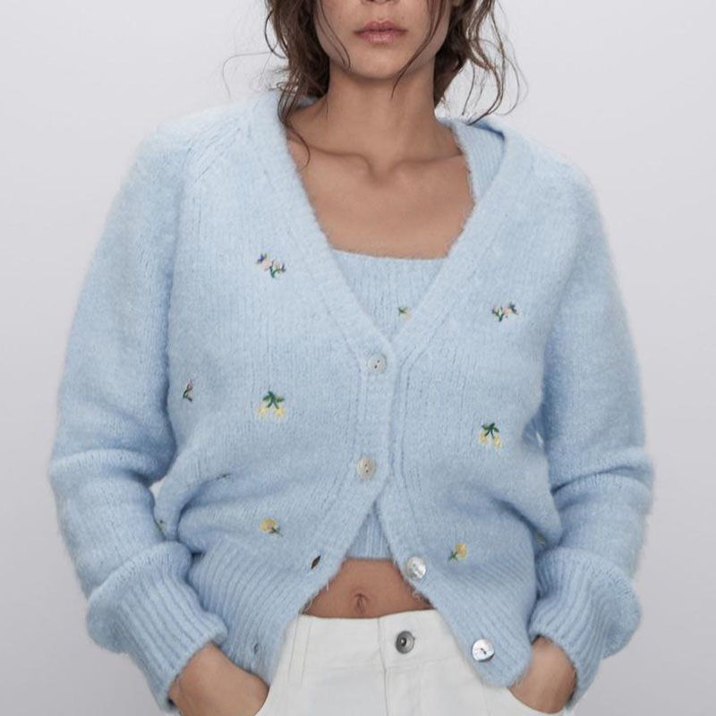 FLORAL-EMBROIDERY-knit-cardigan-sweater