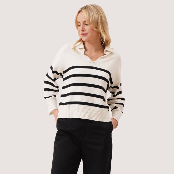 Striped Flat Knit Pullover