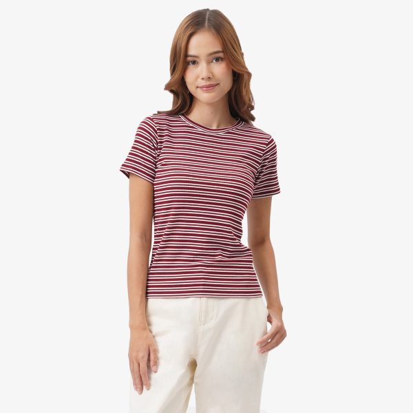 Striped Ribbed T-Shirt