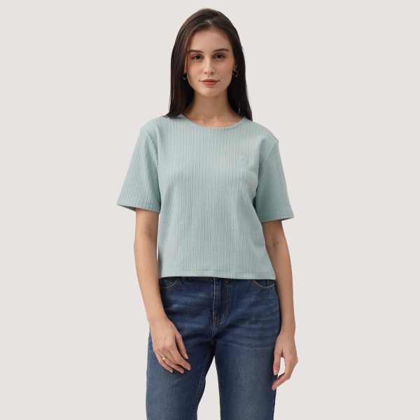 Textured Knit T-Shirt