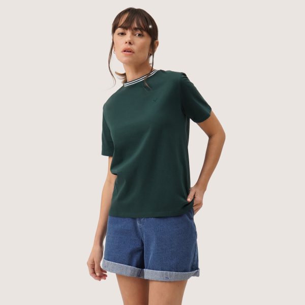 Round Neck T-Shirt with Tipping